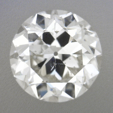 0.39 Carat Loose Transitional Round Brilliant Cut Vintage Diamond H Color SI1 Clarity