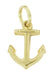 Little Anchor Charm in 10K Yellow Gold
