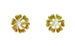 1960's Yellow Gold Buttercup Diamond Stud Earrings