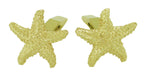 Yellow Gold Starfish Cufflinks - 14K - GCL102
