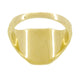 Men's Victorian Rectangular Signet Ring in 14 Karat Yellow Gold
