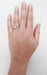3/4 Carat Vintage Engagement Ring Design R1196W75D on Live Hand