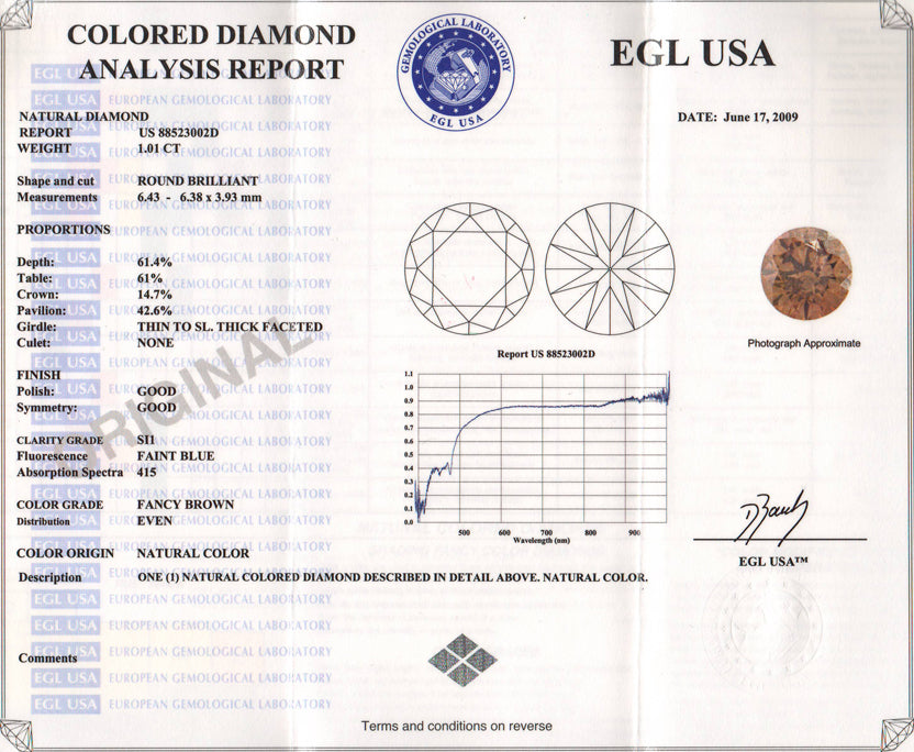 Art Deco Crown 1 Carat Caramel Diamond Engagement Ring in 18 Karat White Gold - Item: R460CD - Image: 6