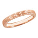 Antique Style Hand Engraved Hawaiian Maile Leaves Wedding Band in 14 Karat Rose Gold - 3mm Wide