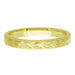 Yellow Gold Vintage Inspired Hand Carved Hawaiian Maile Leaves Wedding Band - 14K or 18K