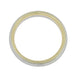 Rope Edge Wedding Band in Two-Tone 14 Karat White & Yellow Gold - 4mm Wide