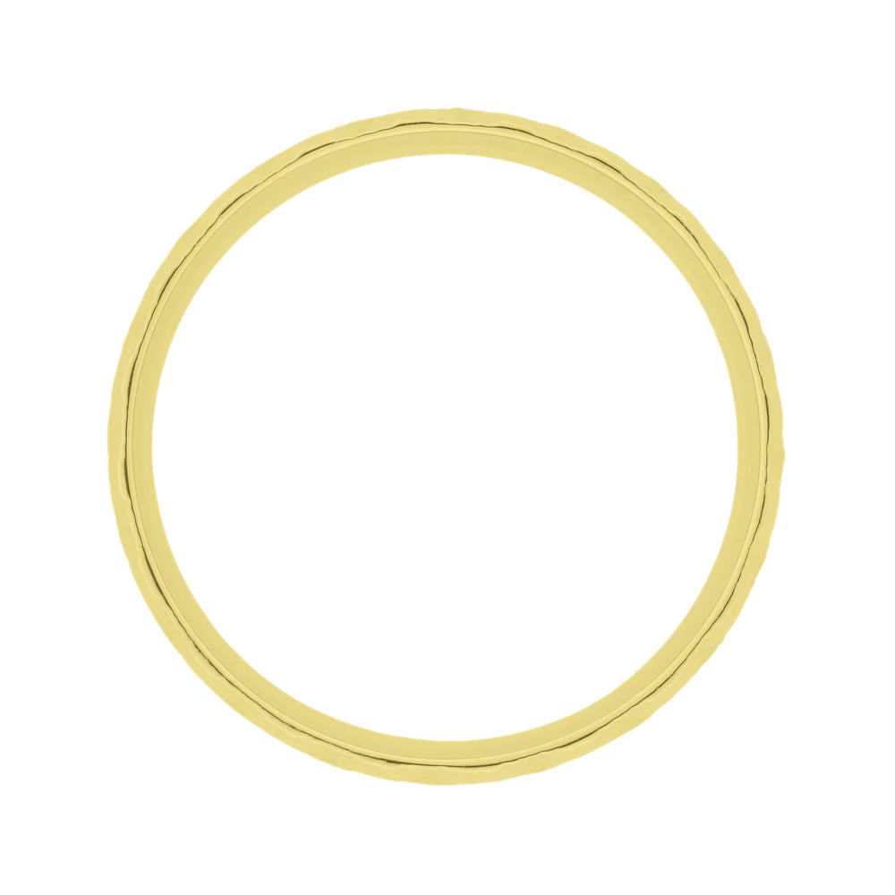 Yellow Gold Vintage Starbursts Engraved Mid Century Modern Wedding Ring  - 8mm Wide - Item: R861Y8 - Image: 3