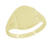 Victorian Vintage Style Small Yellow Gold Signet Ring