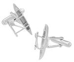 Outrigger Canoe Cufflinks in Sterling Silver