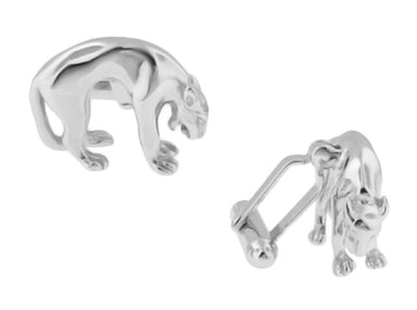Panther Cufflinks in Sterling Silver - alternate view