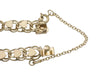 Linked Hearts 1960's Vintage 12K Yellow Gold Filled Double Link Charm Bracelet - 7 Inches