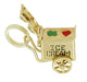 Movable Ice Cream Cart Charm in 14 Karat Gold