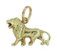 Growling Lion Charm in 14 Karat Gold