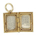 Vintage Lords Prayer Opening Book Movable Charm in 14 Karat Gold