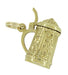 Vintage Movable Beer Stein Charm in 18 Karat Yellow Gold