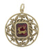 Vintage Large Capricorn Pendant in 14 Karat Gold