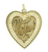 Vintage "Mother" Filigree Heart Charm in 14 Karat Gold