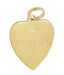 Vintage Heart Pendant with Pearl in 14 Karat Yellow Gold