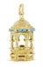 Vintage German Fountain Charm in 14 Karat Yellow Gold