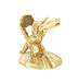 Little Gnome on a Mushroom Charm in 14 Karat Gold - Yellow or White Gold