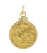 22 Karat Gold Queen Victoria British One Half Sovereign Coin Pendant