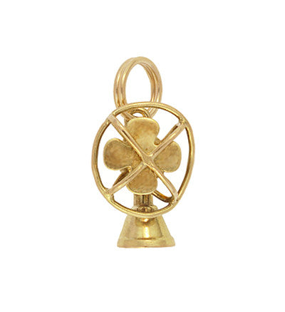 Moveable Vintage Electric Fan Charm in 14 Karat Yellow Gold