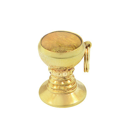 Vintage Goblet Charm in 14 Karat Yellow Gold - Item: C668 - Image: 2