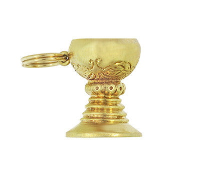 Vintage Goblet Charm in 14 Karat Yellow Gold