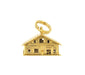 Moveable Loving Hearts House and Home Vintage Charm in 18 Karat Yellow Gold