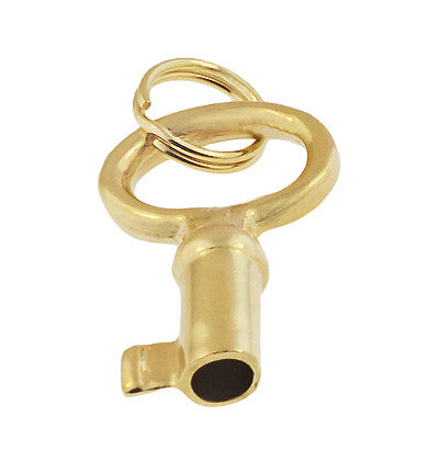 Vintage Key Charm in 14 Karat Yellow Gold - Item: C680 - Image: 2