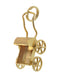 Vintage Moveable Baby Carriage Charm in 14 Karat Yellow Gold