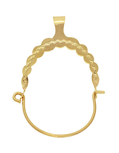 Vintage Charm Holder Pendant in 14 Karat Gold