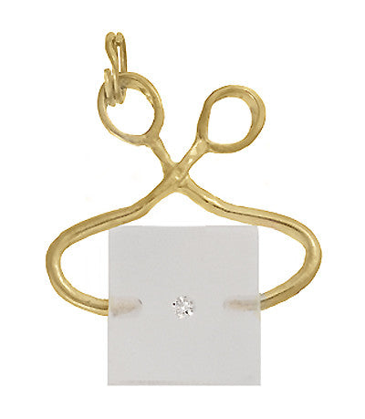 Movable Ice Tongs and Ice Block Charm in 14 Karat Gold