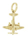 1950's Vintage Movable Propellers Airplane Charm in 10K Yellow Gold