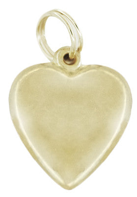 Heart Love Meter Charm with Movable YES - MAYBE - NO Spinning Arrow in 10K Yellow Gold - Item: C749 - Image: 2