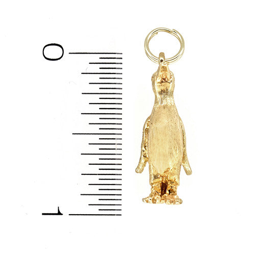 Penguin Charm in 14 Karat Yellow Gold - Item: C759 - Image: 3