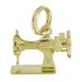 Vintage Movable Sewing Machine Charm in 10 Karat Yellow Gold