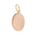 1950's Vintage Puffed Oval Pendant with Pearl in 14 Karat Rose Gold