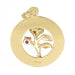 1960's Vintage Happy Anniversary Charm Medallion Pendant in 14 Karat Yellow Gold
