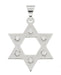 Six Diamond Star of David Pendant in 14 Karat White Gold