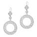 Circle of Love Art Deco Sterling Silver Drop Dangle Filigree Earrings