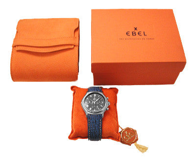 Ebel 1911 Automatic Chronograph with Leather Strap - Item: W105 - Image: 2