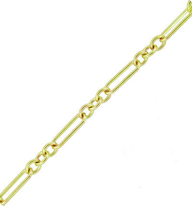 Figaro Link Bracelet in 10 Karat Gold