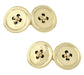 1950's Threaded Button Cufflinks in 14 Karat Yellow Gold