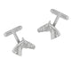 Solid Sterling Silver Horse's Head Cufflinks