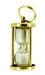 Sand Clock Charm - 14 Karat Gold - 1960's Vintage Hourglass Pendant