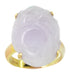 Lavender Jade Vintage Ring in 14 Karat Gold