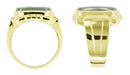 Men's Hematite Intaglio Ring in 10 Karat Gold