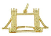 Movable Tower Bridge Pendant in 9 Karat Gold