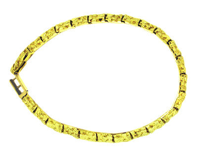 Nugget Bracelet in 14 Karat Gold - Item: GBR106 - Image: 2